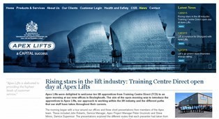 Rising stars in the lift industry: Training Centre Direct open day at Apex Lifts